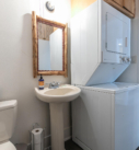 Down Half Bath with Laundry