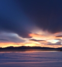 #1 sunset over lake winter tt
